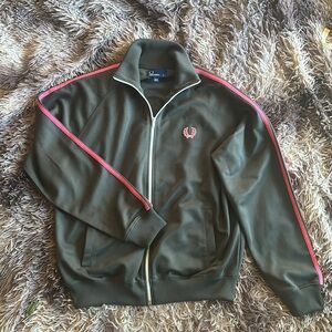 Vintage Men’s Fred Perry Pink n Gray Track Jacket